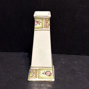 Antique Nippon Porcelain Hand Painted 4.75" Tall Hat Pin Holder Made in Japan
